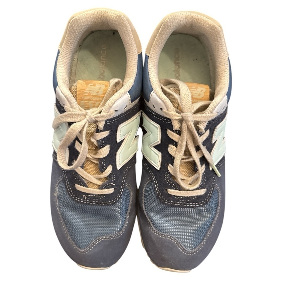 New Balance 574 Retro Surf Navy Blue Sneakers - ML574BSL - Picture 6 of 12